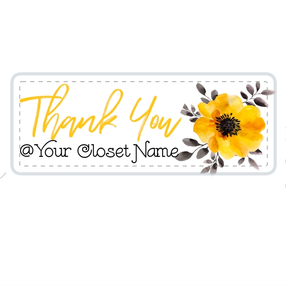 Thank you stickers(add to any polymailer set …🤍 - Picture 3 of 4